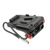 CINEGEARS RED Power V-lock Battery Plate with 15mm Rod Adapter